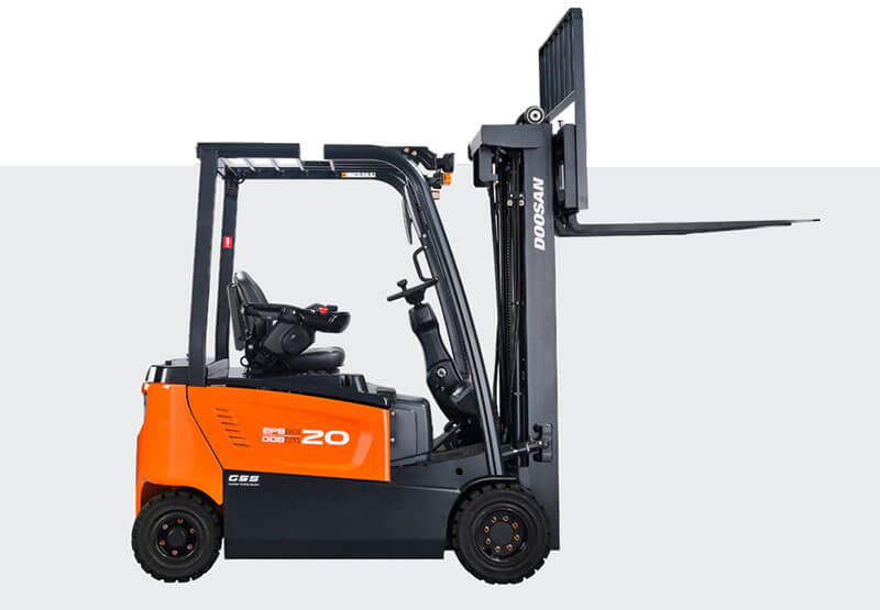 Forklift operator safely handling a commercial load in Purley